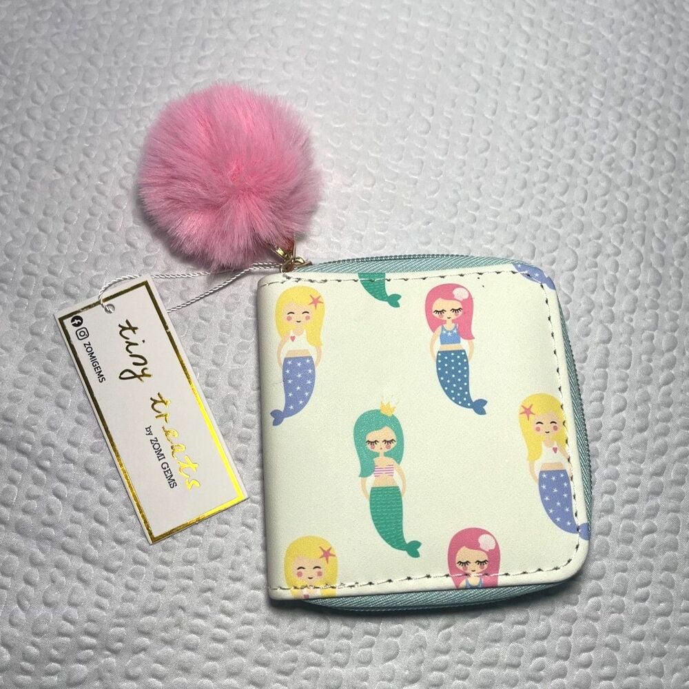 Zomi Gems tiny treats girls wallet, Mermaids NWT